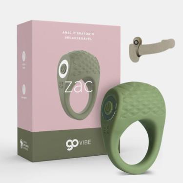 Imagem de Anel P/ Glande e Testic. C/ Vibro Estimulador Silicone Go Vibe Zac - A