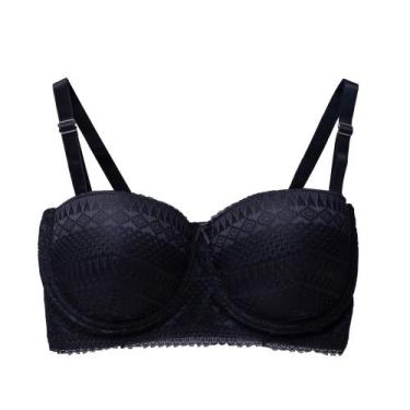 Imagem de Sutiã sem alça Safe Renda - Mivida, Preto, 54