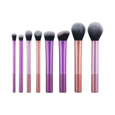 Imagem de Conjunto De Pincéis De Maquiagem Profissional, 8 Peças, Pó, Blush, Con