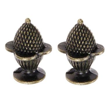 Imagem de Puxadores de bronze de liga de zinco antigo, 20 peças - puxadores decorativos em forma de morango antigo armário de cozinha armário móveis porta puxadores puxadores puxadores de ferragens decoração (2