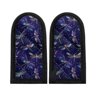Imagem de Coldinair Dragonfly 2 peças capas de alça quente manga de panela mangas de aderência resistentes ao calor capas de frigideira de ferro fundido para mulheres e homens luvas antiderrapantes para cozinha
