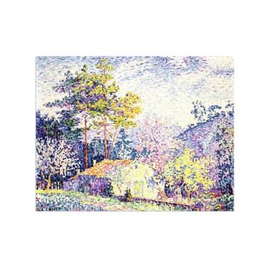Imagem de Paul Signac Famosas Pinturas-Impressas em Tela-Paisagem 3-Moderno Pôster Decoração Sala de Estar e Quarto 60x80cm24x31in Sem Moldura