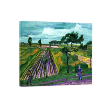 Imagem de Famosas Pinturas-Impressas em Tela-Manhã fria-Moderno Pôster Decoração Sala de Estar e Quarto 20x25cm8x10in Tela Embrulhada