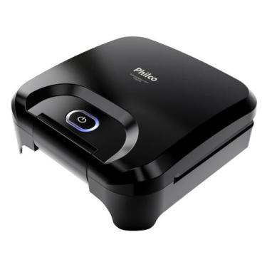 Imagem de Sanduicheira Grill Philco Preta Antiaderente PGR25A 750W, Preto, 220V
