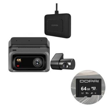 Imagem de Câmera de Carro com Gravação Contínuar DDPAI Z60 4K Dual 3 Canais, GPS