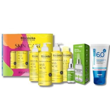 Imagem de KIT Skincare Anti Acne e Oleosidade Rhenuks, Sérum Secativo Espinhas ,