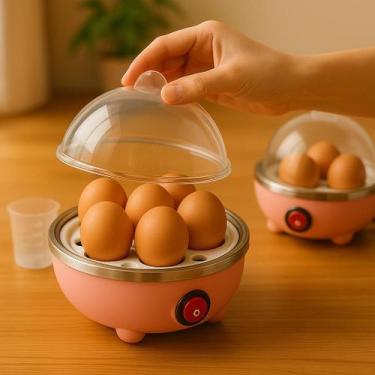 Imagem de Maquina Cozedor Ovos Legumes Eletrico Cozinha a Vapor Desligamento Aut