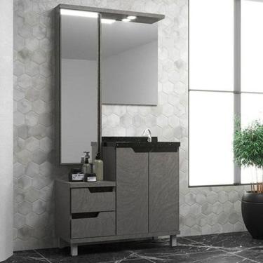 Imagem de Conjunto para Banheiro com Espelheira e Cuba - Cewal