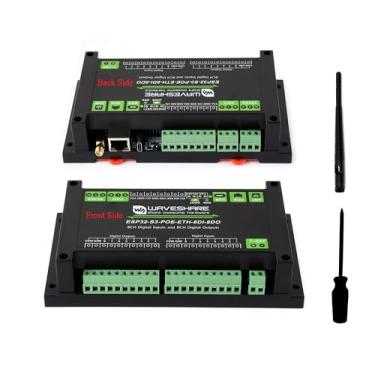 Imagem de Placa de controle industrial ESP32-S3 com entrada e saída digital de 8 canais, com vários circuitos de proteção de isolamento, suporta porta WFi/Blue-Too-th/RS485/CAN/Ethernet, etc.