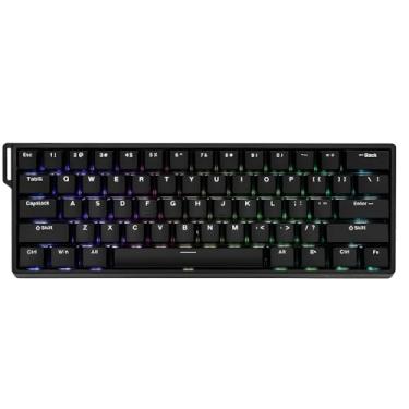 Imagem de Shaking Tank Teclado mecânico para jogos Aula WIN60 HE-60% com fio, interruptor magnético hot swap, taxa de sondagem de 8000 Hz, modo de acionamento rápido de acionamento ajustável, teclado pequeno