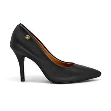 Imagem de Scarpin Feminino Vizzano Salto Alto Bico Fino Casual (37, Verde)