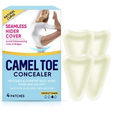 Imagem de Corretivo Camel Toe, pacote com 4 unidades de silicone reutilizável KI
