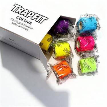 Imagem de Kit 6 Bandagem Elástica Auto Adesiva 5cm x 4,5m - Faixa Atadura Pet Tatuagem Academia Cor Sortido TRAPFIT