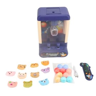 Imagem de Cuofyunl máquina de garra para crianças, melhora a coordenação das mãos e olhos, interativa, 10 bonecas e 10 cápsulas, máquina de agarrar bonecas, brinquedo para festa familiar