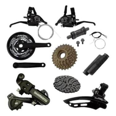 Imagem de Kit 21v Câmbios Shimano +corrente+ Catraca+ Rapid Fire Coroa