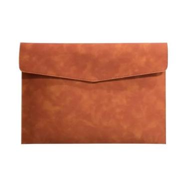 Imagem de Pasta Organizadora De Documentos A4 Em Couro PU De 7 Cores  Elegante P