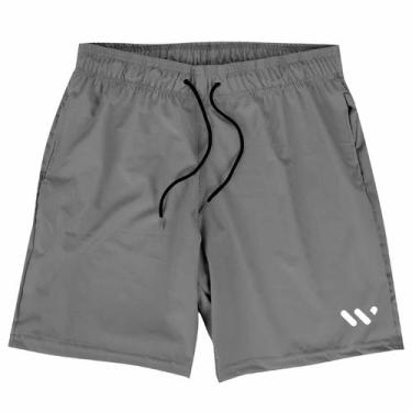 Imagem de Shorts Bermuda Elastano Premium Grey WSS Web Party, Cinza, P