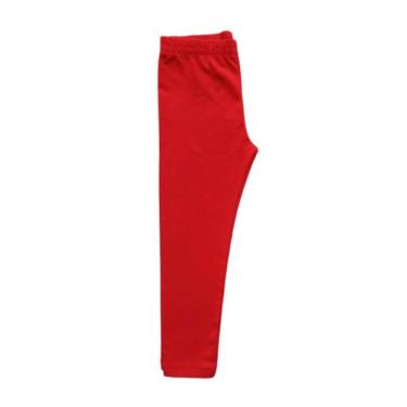 Imagem de Calça Legging Infantil Feminina Cotton Brandili, Vermelho, 2