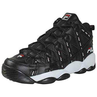 Imagem de Fila Stackhouse sapato masculino espaguete repetido, Black/White/Red, 7.5