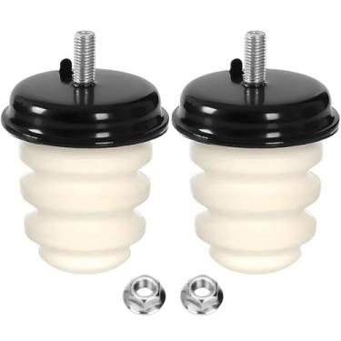 Imagem de Para-choque traseiro 15712438 523-049 compatível com modelos Chevrolet/GMC selecionados, amortecedor de borracha de eixo traseiro pacote com 2