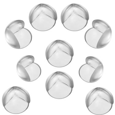 Imagem de Vittak Kit 10 Protetor de Quina Mesa Canto Ponta Batente de Silicone Transparente Para Segurança e Proteção Bebê Criança Idoso Com Cola e Adesivo Forte Anti Impacto Móveis Vidros e Escadas