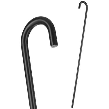 Imagem de DOITOOL Suporte de bengala preta para muleta de festa de 101 cm, acessórios de de Halloween, bengala de plástico para crianças, adereços de festas de fim de ano, decorações