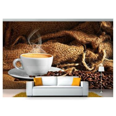 Imagem de Papel De Parede Café Preto Manhã Fresco 3D Al101