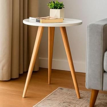 Imagem de Mesa De Canto Mesinha Apoio Sofá Aparador Lateral Sala Decor Mesa De C