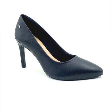 Imagem de Sapato Dakota Scarpin Couro Salto Fino Preto 5051, Preto, 38