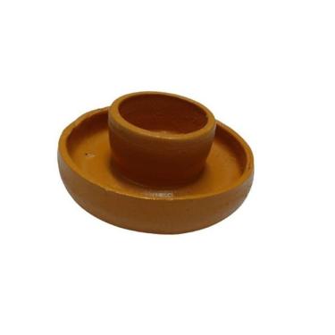 Imagem de Porta Vela De 7 Dias Barro Envernizado - Zp7