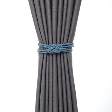 Imagem de Cortina de nó auspicioso de vento chinês fivela magnética sem perfuração sem fivela de cortina de instalação, T4,2 PCS