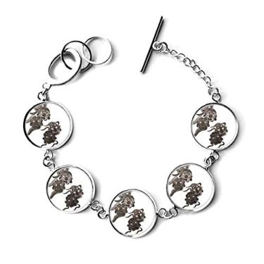 Imagem de DIYthinker Pulseira de monstro de cinco Goblins estilo de tinta chinesa pingente joia