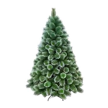 Imagem de Árvore de Natal Verde com Neve Luxo Cheia Premium 120cm Pé de ferro Decoração Festiva Realista e Ecológica para Fim de Ano Ideal para Casa Escritório e Ambientes Pequenos (120cm) Azimark
