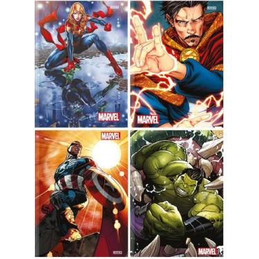 Imagem de Caderno Marvel Now Brochurinha 80 Folhas Marvel Vingadores - São Domin