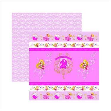 Imagem de Papel Scrap Festa Disney Aurora 1 Fitas E RÓTulos Sdfd143 - Toke E Cri