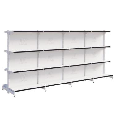 Imagem de Gôndola Fit Centro 1 Inicial E 3 Continuações 1,37m De Mercado Amapá, 