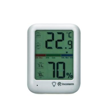 Imagem de Termo-higrômetro digital Incoterm TH60, Branca
