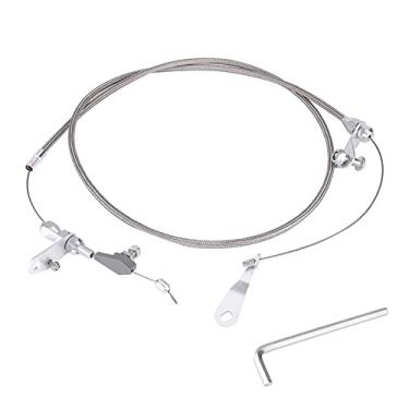 Imagem de Cabo de kickdown, cabo trançado de aço inoxidável para baixo com retenção de transmissão compatível com C6