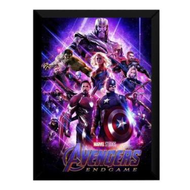 Imagem de Quadro Marvel Vingadores Ultimato Arte Cartaz Moldurado - Fanarte
