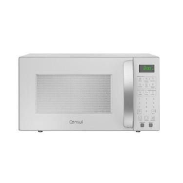 Imagem de Micro-Ondas Consul 32 Litros Menu Fácil Branco CMS46AB 110V, Prata, 11