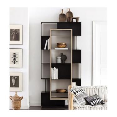 Imagem de LICONG-2019 Suporte de livros nórdico estante minimalista estante de livros estante de exibição rack de exibição estante de chão