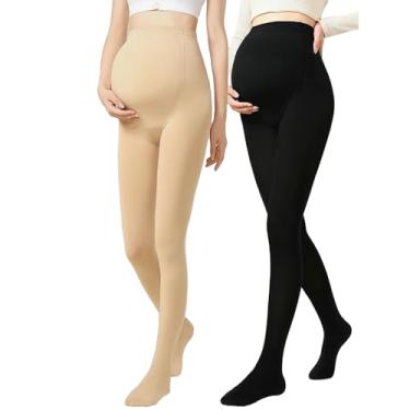 Imagem de chanstore Meia-calça ajustável de segurança, leggings de perna nua outono e inverno - Leggings pretas