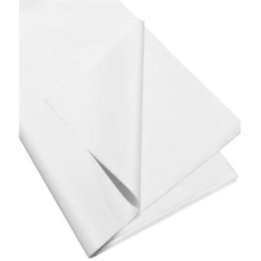 Imagem de Papel de Seda 100% Celulose 50x70 cm Branco 100 unidades - propria