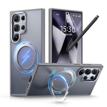 Imagem de Capa QTLier para Samsung Galaxy S24 Ultra com suporte magnético