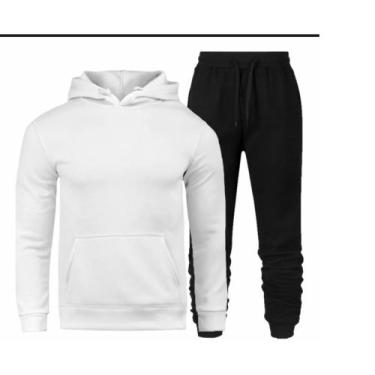 Imagem de Conjunto Moletom De Frio Unissex Liso,capuz (calça+blusa) - LGAMN, Bra