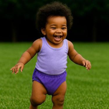 Imagem de Tapa fralda bebe menina Shorts Roupa calcinha liso com botão colorido 