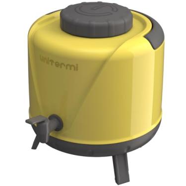 Imagem de Garrafão Botijão Térmico 5 Litros Galão Garrafa Térmica com Torneira Pezinho Unitermi (AMARELO)