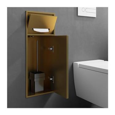 Imagem de Nicho de chuveiro de aço inoxidável, prateleira de parede de quarto molhado impermeável, xampu embutido papel higiênico escova organizador de chuveiro, casa sala de estar cozinha banheiro prateleiras