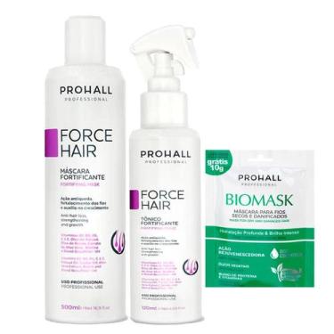 Imagem de Kit Máscara e Tônico Crescimento Force Hair ProHall