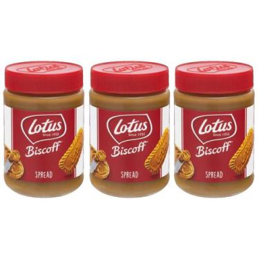 Imagem de Kit 3 Creme de Biscoito Lotus Biscoff Caramelizado Spread